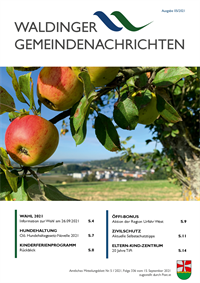 Gemeindezeitung Walding September 2021
